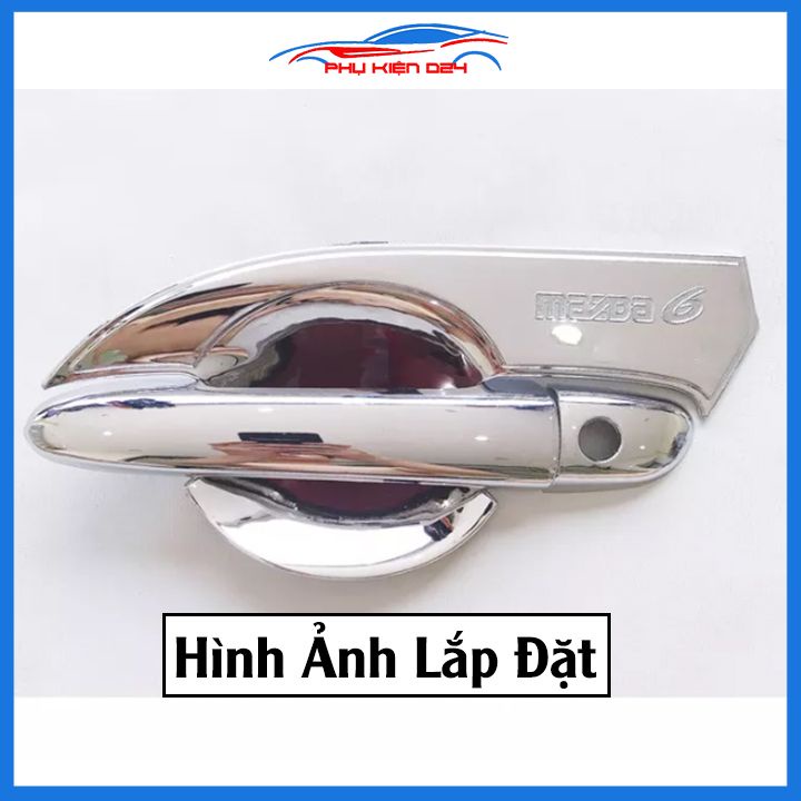 Ốp tay hõm Mazda 6 2015-2016-2017-2018-2019-2020-2021-2022-2023 mạ crom chống trầy bảo vệ cửa xe ô tô