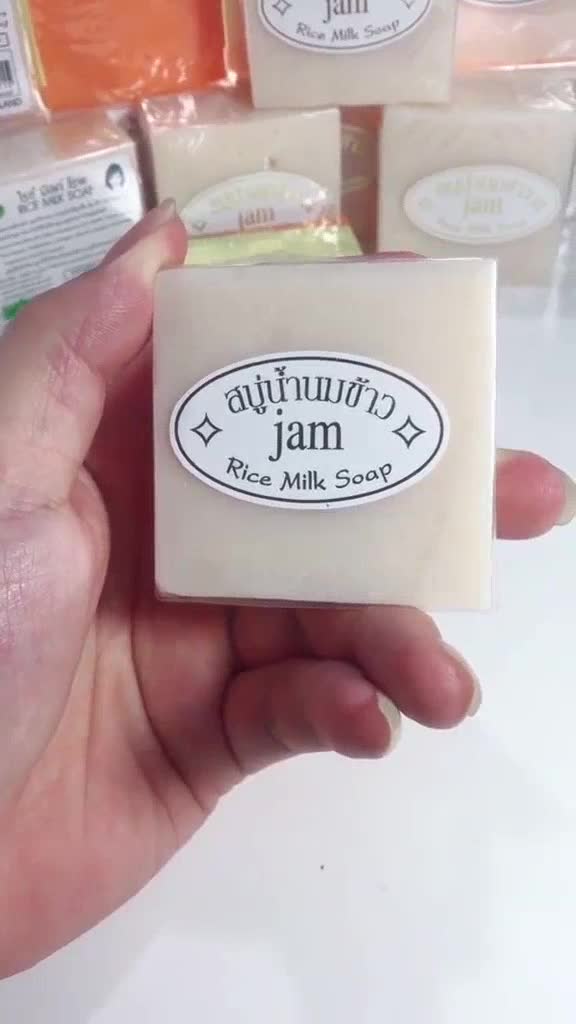 Xà Phòng Cám Gạo Thái Lan JAM RICE MILK SOAP 65gr | BigBuy360 - bigbuy360.vn