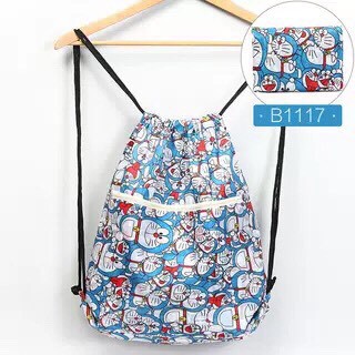 Balo Dây Rút Gấp Gọn Doraemon Doremon  Balo Hình Mon Dễ Thương