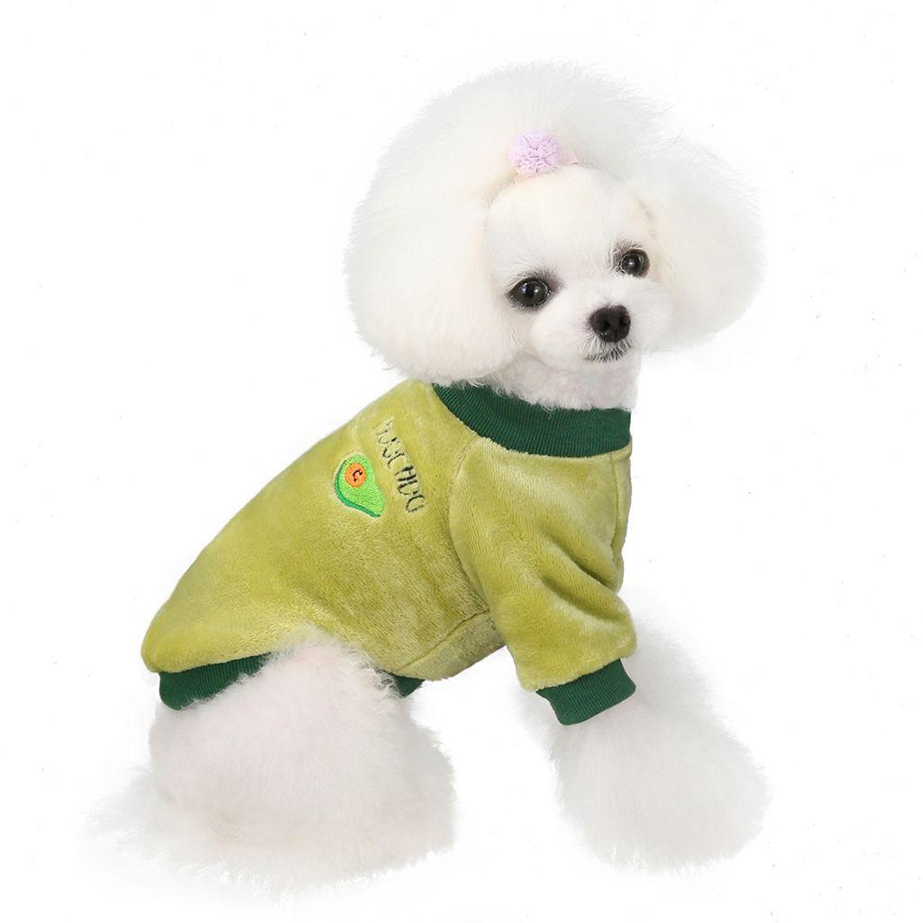Áo Khoác Sweater Vải Nhung San Hô Nhỏ Nhắn Thời Trang Mùa Đông Xinh Xắn Cho Thú Cưng