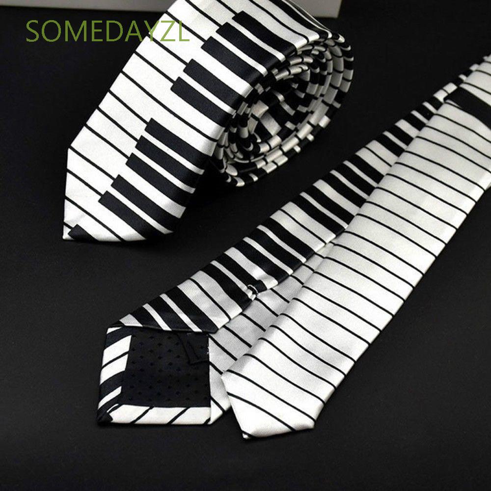 Cà Vạt Họa Tiết Phím Đàn Piano Thời Trang Cho Nam
