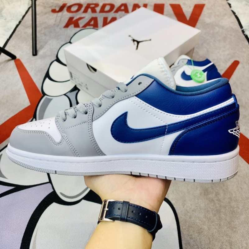 Giày Thể Thao Sneaker Air Jordan 1 Low Stealth French Blue Hàng SC