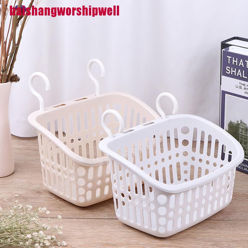Giỏ Nhựa Treo Tường Đựng Đồ Dùng Nhà Tắm / Vệ Sinh