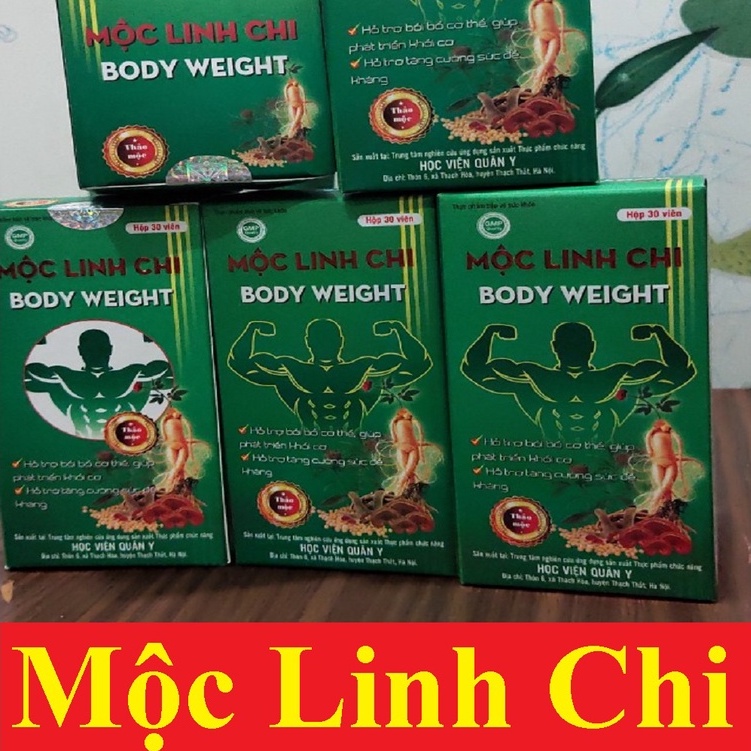 Mộc linh chi Body weigh - HVQY hỗ trợ tăng sức đề kháng và tăng cân (hộp 30 viên) (SALE1912)