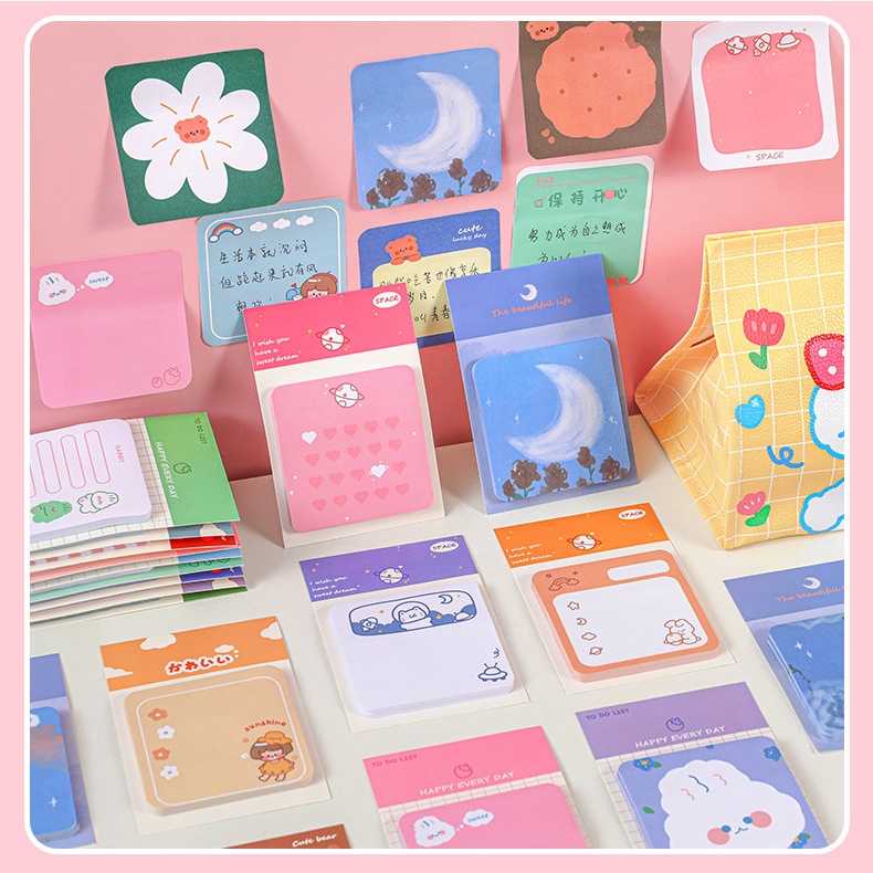 Giấy dán ghi chú RUIXIANG in họa tiết thú vật đáng yêu