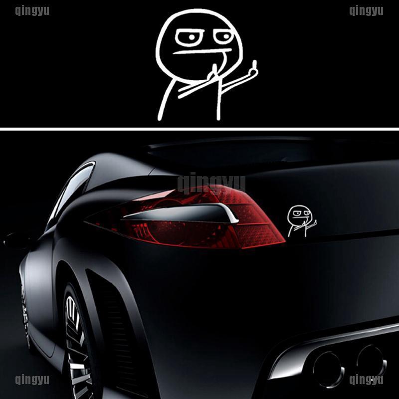 Sticker hình vui nhộn dùng dán trang trí xe hơi kích thước 150 x 137 mm