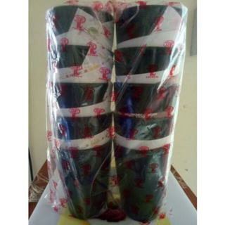 Combo 10 Cốc phíp đỏ đen nhà hàng