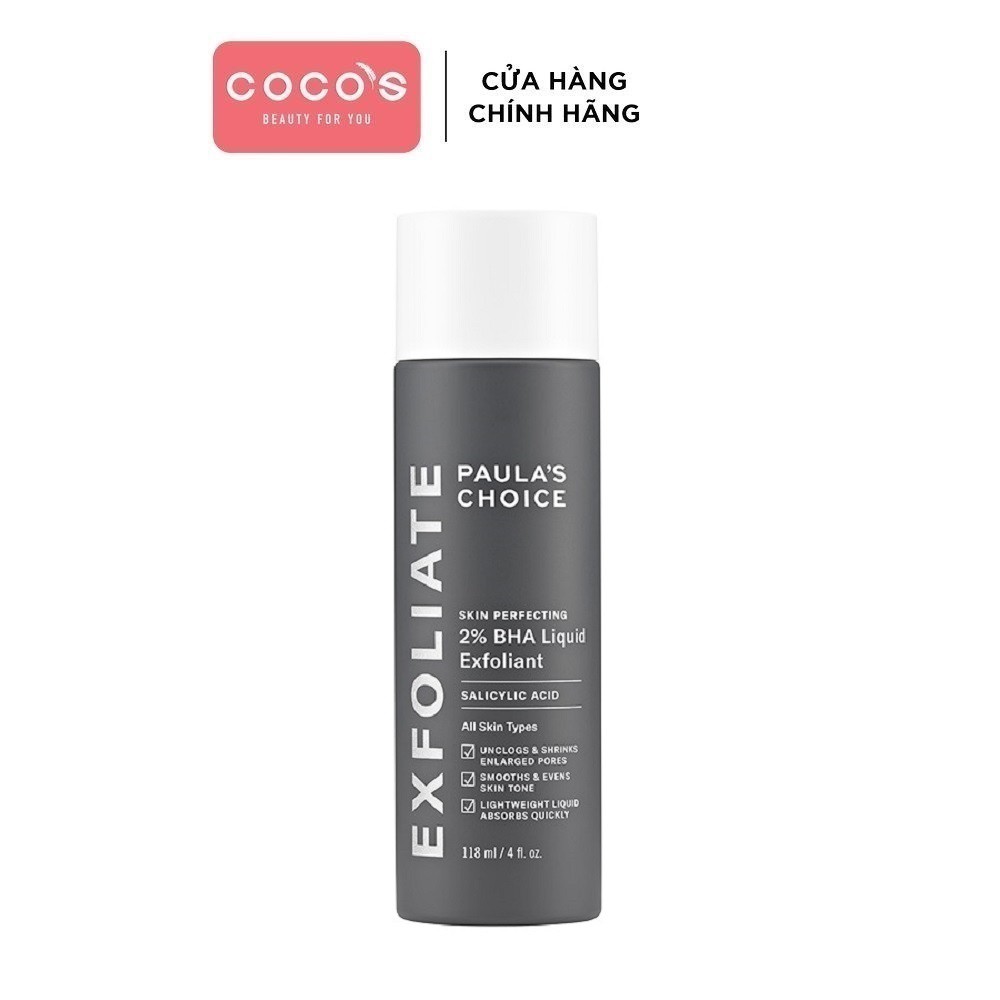 Dung dịch loại bỏ tế bào chết Paula's Choice Skin Perfecting 2% BHA Liquid Exfoliant 118 ml