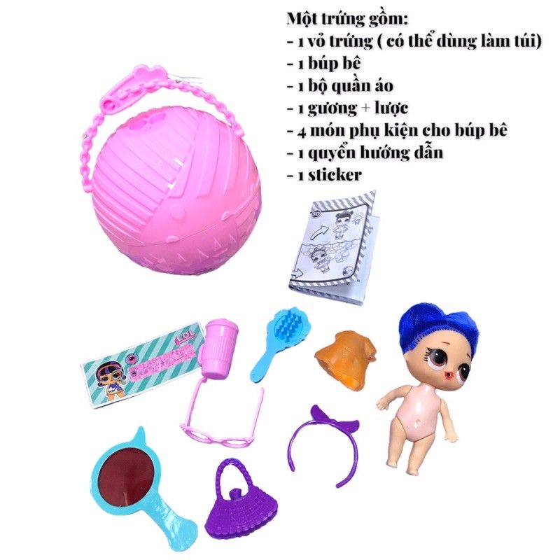Trứng búp bê LOL Surprise, đồ chơi bé gái búp bê LOL _ quả cầu Pokemon