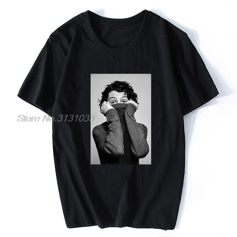 Nam Áo Mới Finn Wolfhard Thường Ngày Áo Ngộ nghĩnh Áo Thun Mới Lạ Nam Nữ Cotton Áo Thun Anime Tee Bô