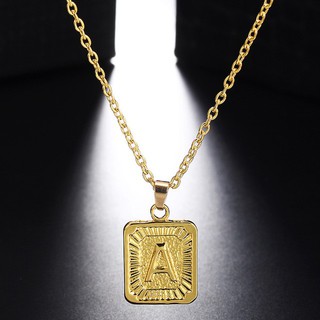 Vòng cổ vàng mạ vàng 24K Hàn Quốc - Có thể chọn Bảng chữ cái 26 chữ cái