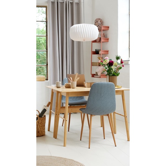 Đèn thả | JYSK Valder | kim loại/giấy | trắng | D44xR44xC25cm