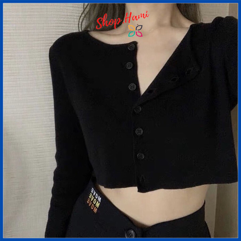 Áo Croptop YAN Tay Dài Nữ Ulzzang SHOP HAMI CRT02