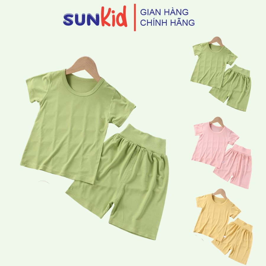Đồ Bộ Bé Trai, Bé Gái Quảng Châu Vải Cotton, Bộ Cộc Tay Cho Bé Mặc Nhà, Bộ Quần Áo Trẻ Em Dễ Thương Mùa Hè