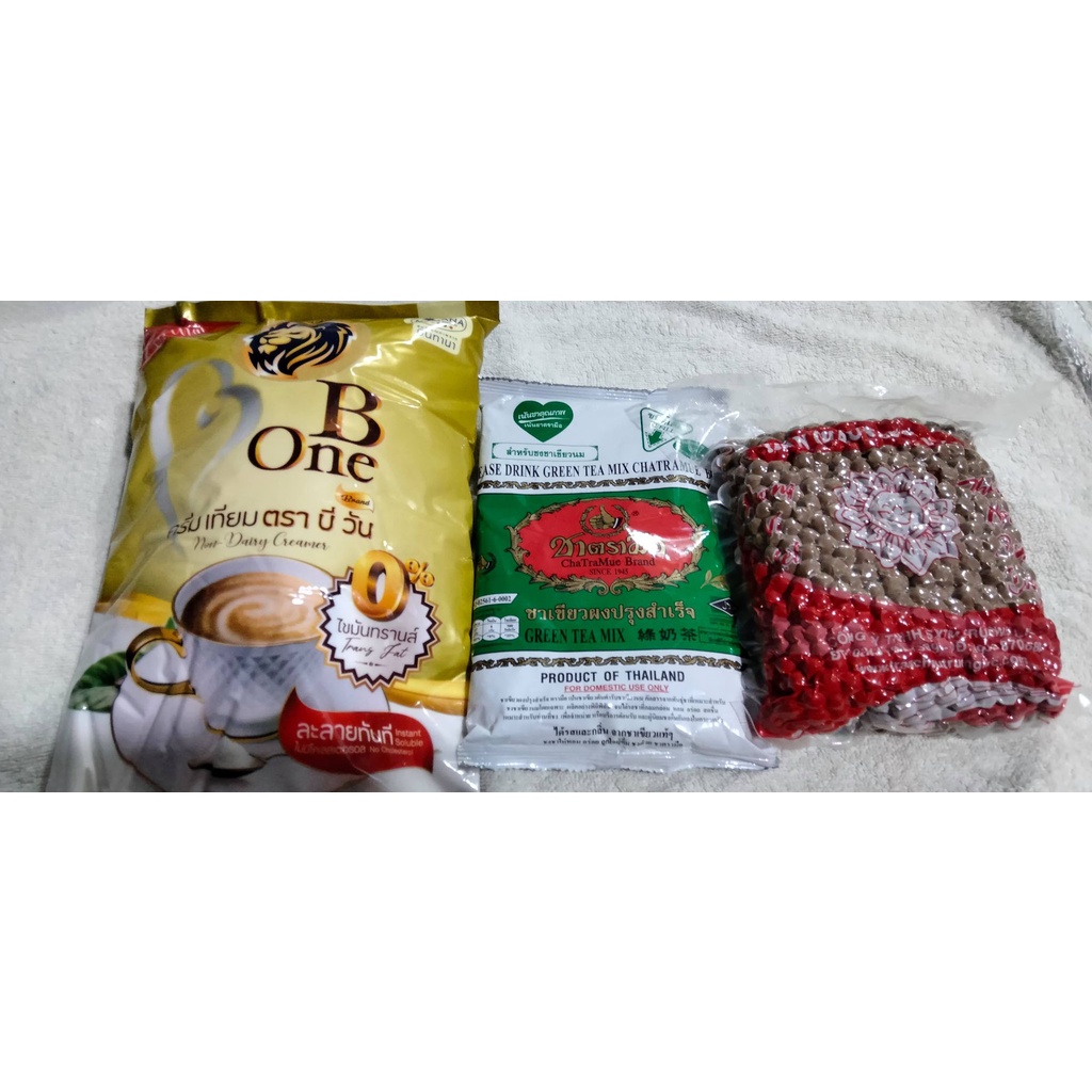 Sét nguyên liệu trà sữa thái xanh - PHA CHẾ HƠN 20 LÍT TRÀ ( 6 gói thạch rau câu)