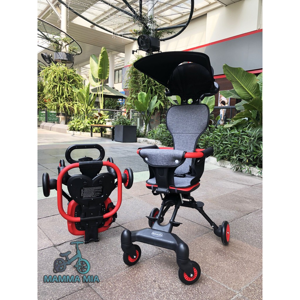 [Mã LT150 giảm 150k đơn 699k] Xe Đẩy Gấp Gọn Đảo 2 Chiều - Chính Hãng Mamma Mia