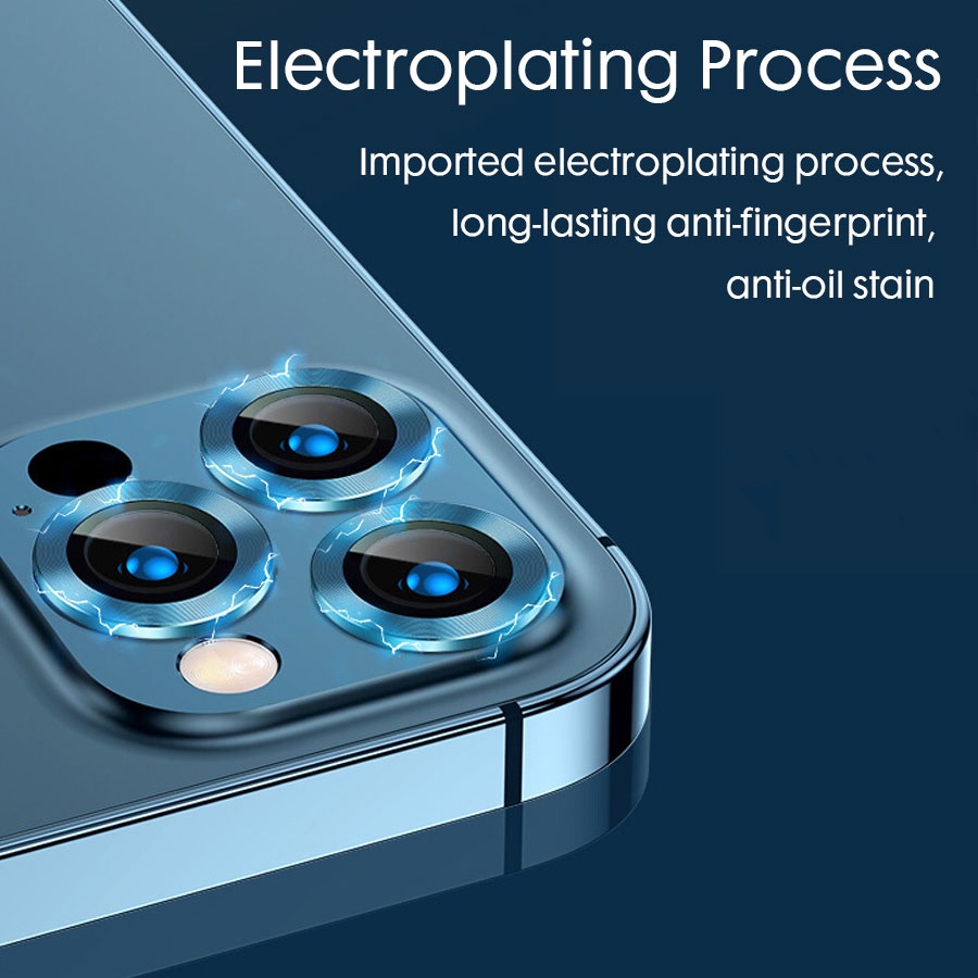 Phụ kiện bảo vệ ống kính camera chống trầy chống vết dầu nhiều màu tùy chọn thích hợp cho iPhone 14 13 12 Mini 11 Pro Max