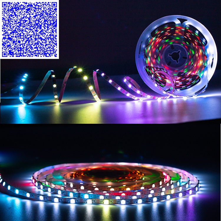 ĐÈN LED DÁN WS2812B ARGB 60LED/MÉT MỎNG 5MM DÒNG SẢN PHẨM TIÊU CHUẨN DÂY 1 MÉT