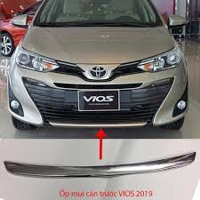 ỐP TRANG TRÍ VIỀN CỐP TOYOTA VIOS 2019, 2020 - OTTVCVIOS19 chất liệu inox