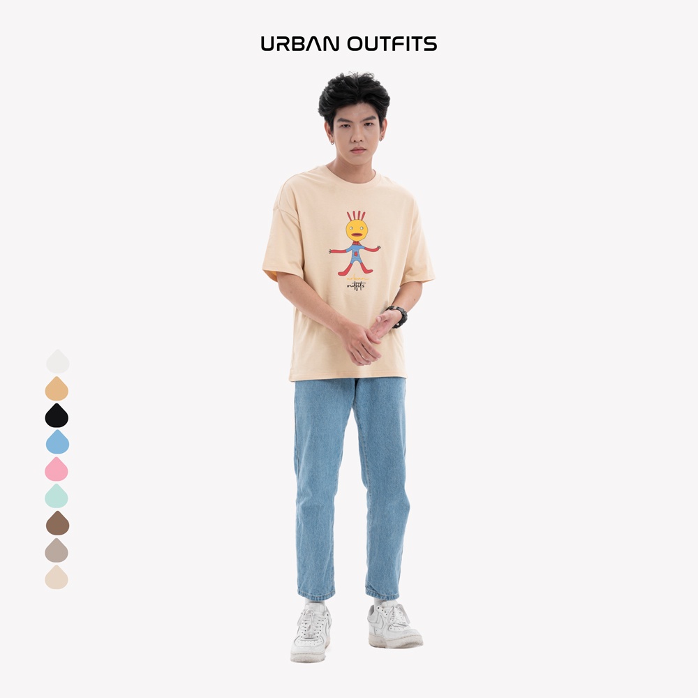 Áo Thun Tay Lỡ Form Rộng URBAN OUTFITS  ATO130 Local Brand In Hình ver 2.0 Chất Vải 100% Compact Cotton 250GSM