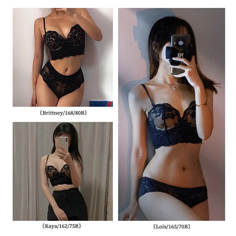 Bộ Đồ Lót Ren Hoa Lưng Quyến Rũ Cho Nữ