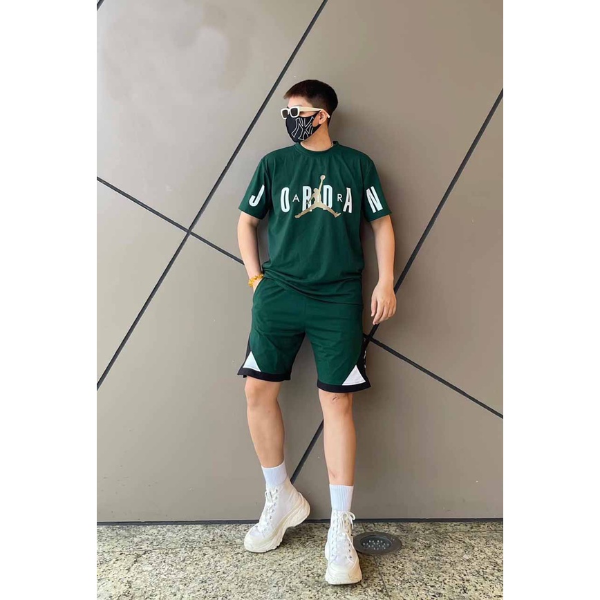 Bộ Quần Áo Mặc Nhà Thể Thao Nam Mùa Hè Phong Cách Cao Cấp JOR DAN