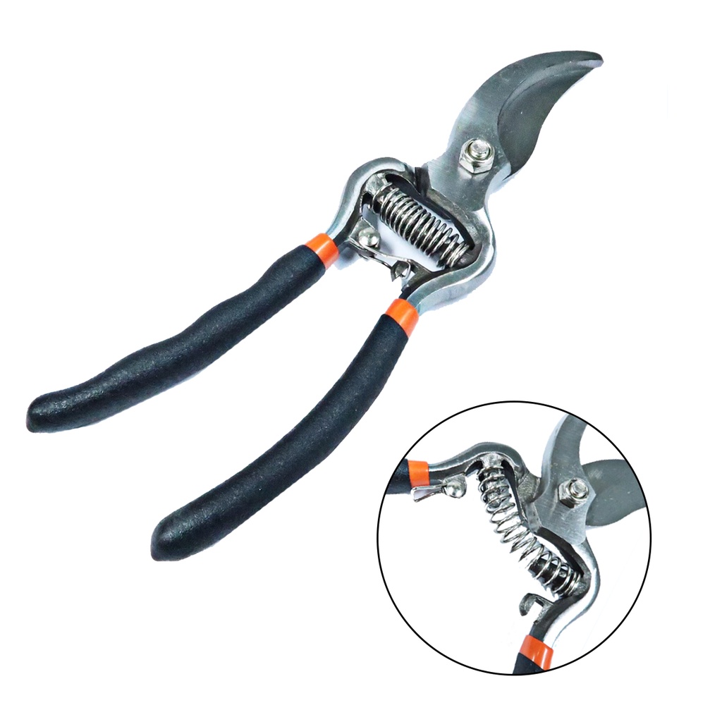 Kéo cắt cành, tỉa cành tay sắt lưỡi cong Harden 8inch-200mm