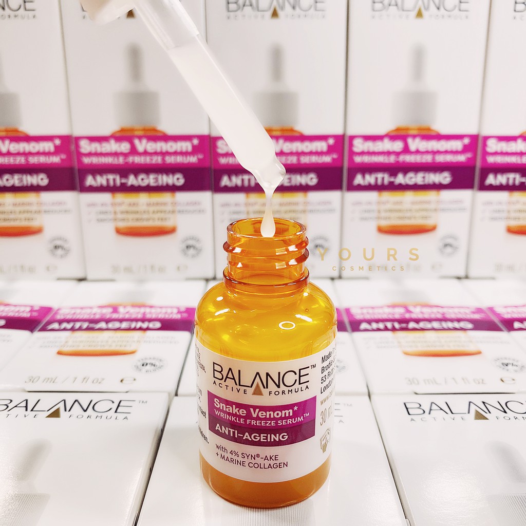 [Đại Lý Chính Thức] Serum Chống Lão Hóa và Ngăn Ngừa Nếp Nhăn Tinh Chất Nọc Rắn - Serum Balance Snake Venom 30ml
