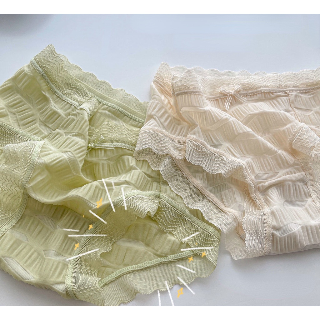 Quần Lót cotton Phối Ren Thoáng Khí Quyến Rũ Dành Cho Nữ