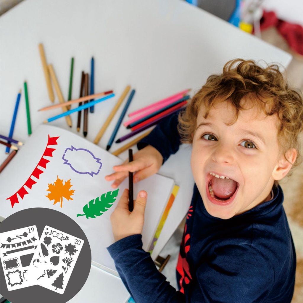 Bộ 24 Khuôn Vẽ Lên Kế Hoạch DIY