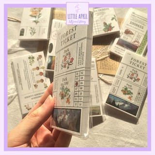 Tập 50 tờ giấy note dạng ticket cổ điển