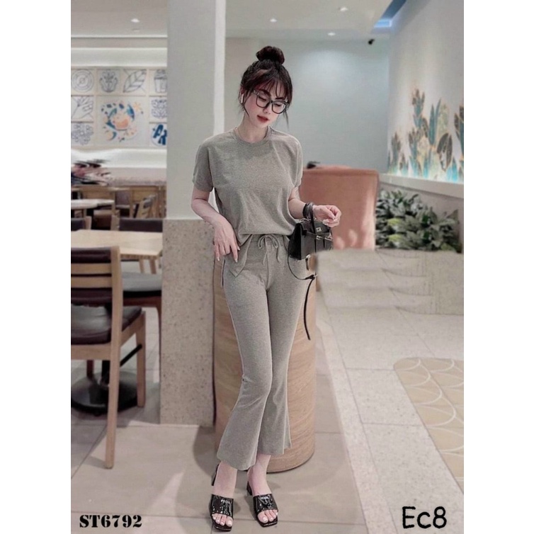 (Free Ship) SÉT BỘ THUN GÂN QUẦN KIỂU ỐNG BÁT SIÊU ĐẸP TT