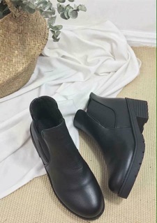 Giày boot da cổ chun giá sỉ