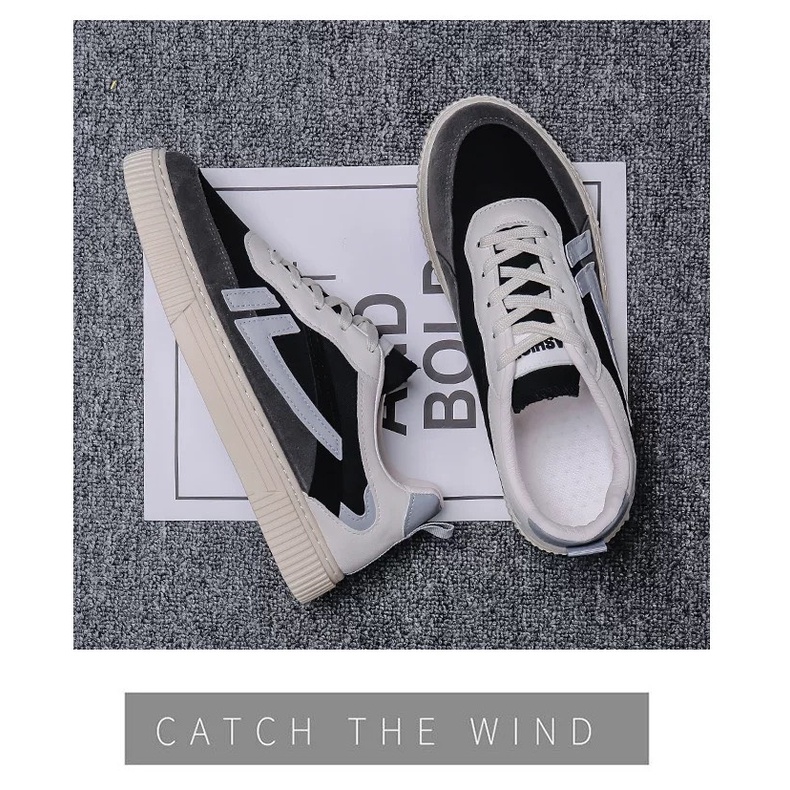 Giày thể thao nam thời trang trẻ trung giày sneaker buộc dây nhiều màu sắc | BigBuy360 - bigbuy360.vn