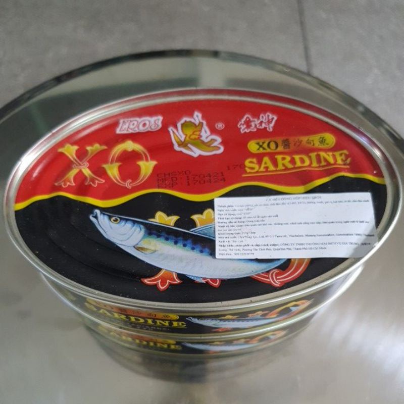 Cá Mòi Thái &quot;Hộp Lớn&quot; 215g. Sốt cà cay XO EROS / sốt cà gừng SUMACO (Cty Chin Huay Thailand)