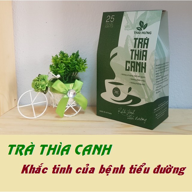 [Mã GROXUAN1 giảm 8% đơn 150K] Trà Thìa canh Thái Hưng (25 túi lọc x 5g) Khắc tinh của bệnh tiểu đường