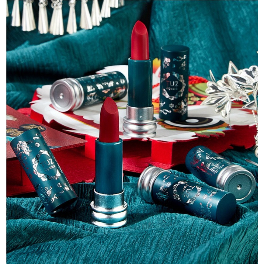 Son Thỏi Siêu Lì TUZ cổ điển lâu trôi - Son môi Lipstick Nội Địa Thiết Kế Cổ Trang Cao Cấp