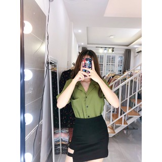 [FREESHIP] ÁO SƠ MI CỔ VEST TAY NGẮN