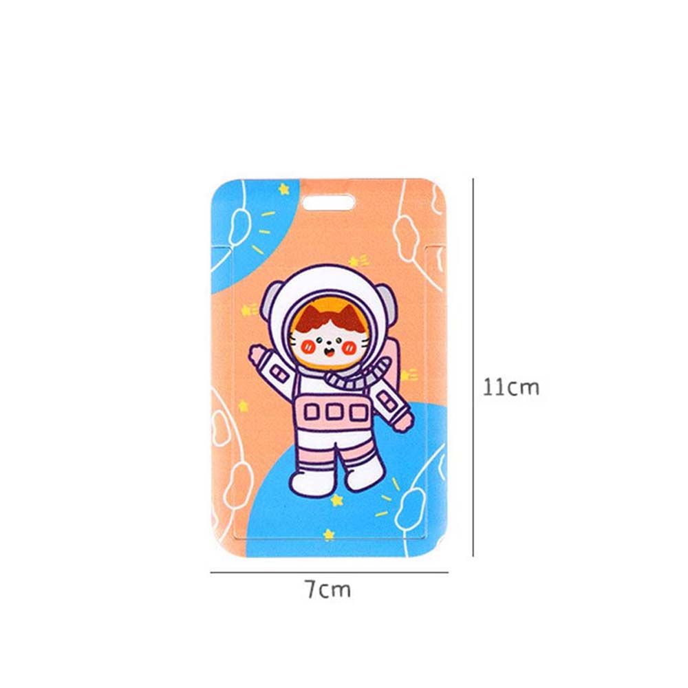 Aaron1 Bao Đựng Thẻ Tên Họa Tiết Hoạt Hình Dễ Thương Tiện Dụng Cho Học Sinh / Nhân Viên Văn Phòng