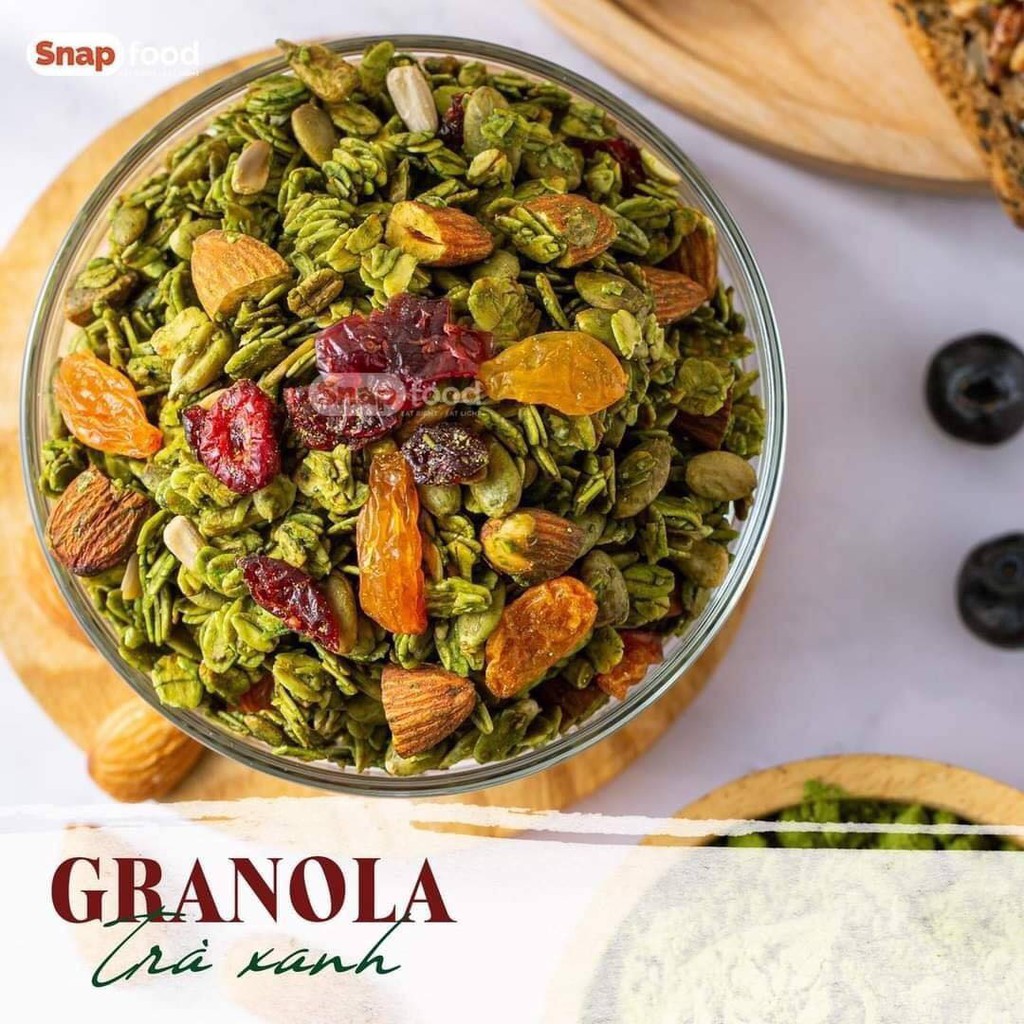 Granola không đường - Vị Vani Mật Ong 250/ 500gram - Ngũ cốc giam cân - Eat Clean