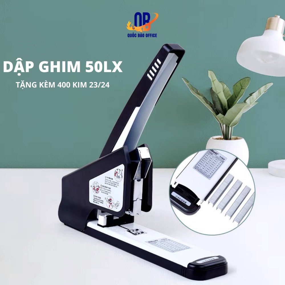 Dập ghim đại KW-TriO 50LX cỡ lớn - Máy dập ghim trợ lực dập 240 tờ | Hàng Chính Hãng - 1 chiếc