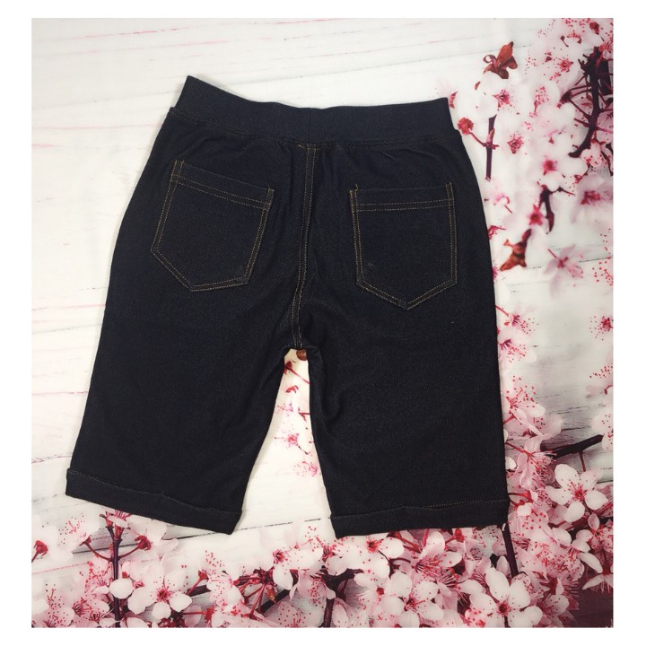 Quần short  jean thun từ 15-24kg- Quần short bé trai- lưng thun thoải mái - Tomchuakids