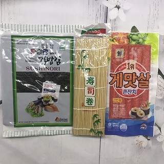 TỆP 10 LÁ KIM + 150G THANH CUA + 1 MÀNH TRE (LÀM KIMBAP)