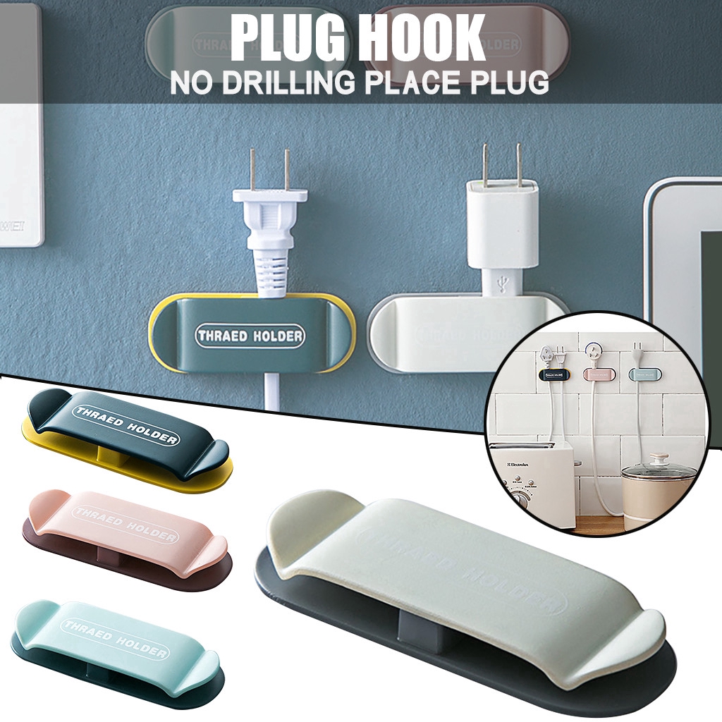 Set 1/4 móc dán tường treo dây điện tiện lợi