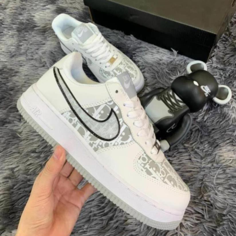 [Hot Trend - giảm giá] Giày Thể Thao Sneakers AF1 Dior Đen,𝐍𝐈𝐊𝐄 AIR FORCE ONE Xám Họa Tiết  siêu hot | BigBuy360 - bigbuy360.vn