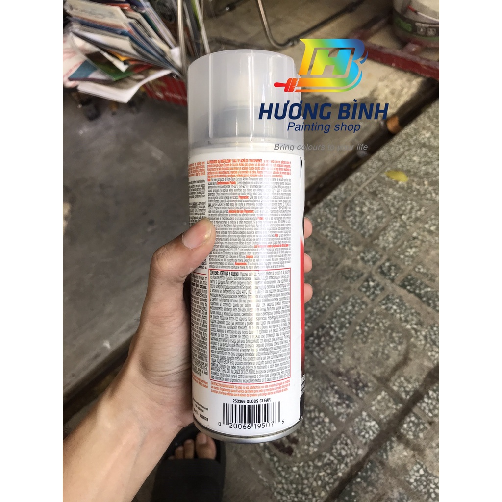 RUST-OLEUM Acrylic Lacquer - Sơn bảo vệ tạo bóng (340g)