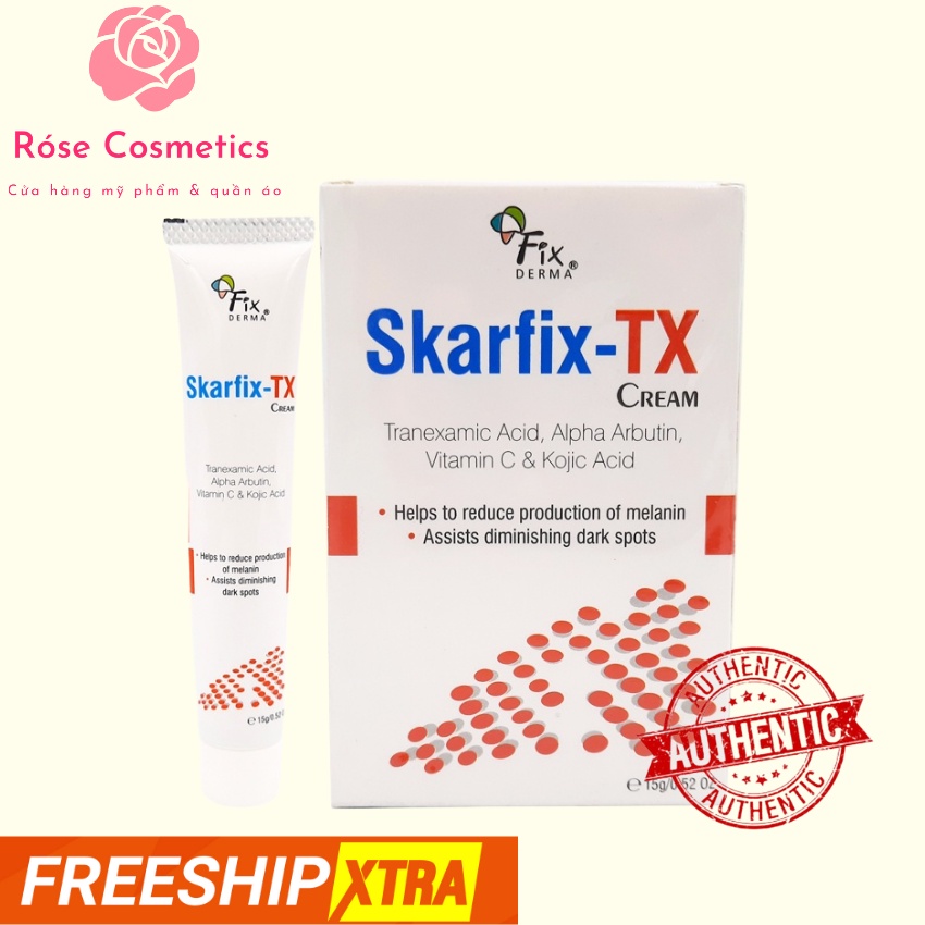 Kem sáng da mờ thâm nám Fixderma SKARFIX TX CREAM 15g, Róse cosmestics