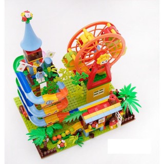 BỘ LEGO THÁP CẦU TRƯỢT KÈM VÒNG QUAY MẶT TRỜI