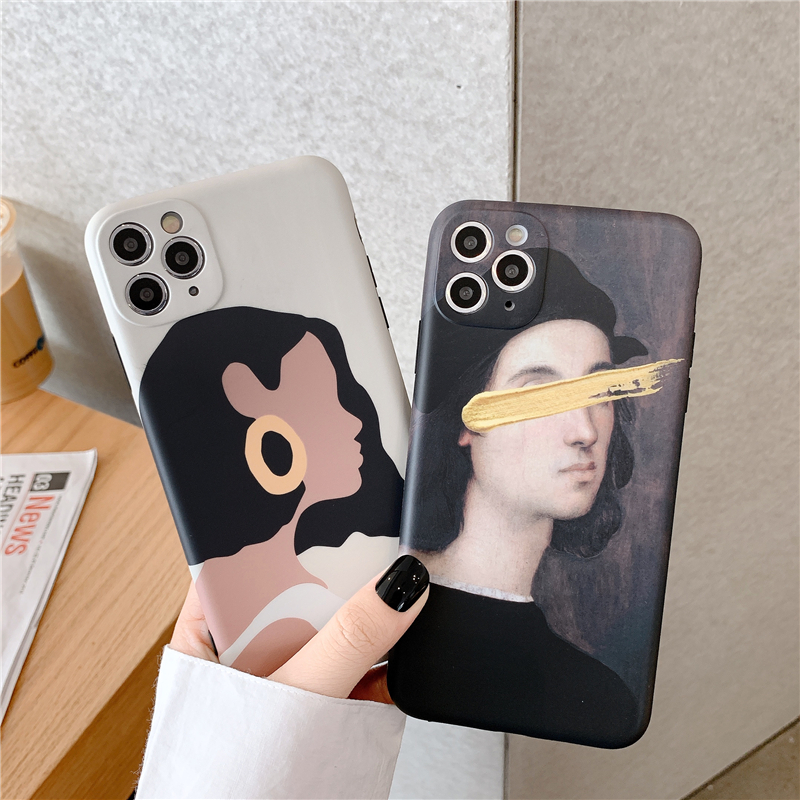 Ốp Điện Thoại Mềm Họa Tiết Nghệ Thuật Cho Apple Iphone11Promax X / Xs / Xr 8plus | BigBuy360 - bigbuy360.vn