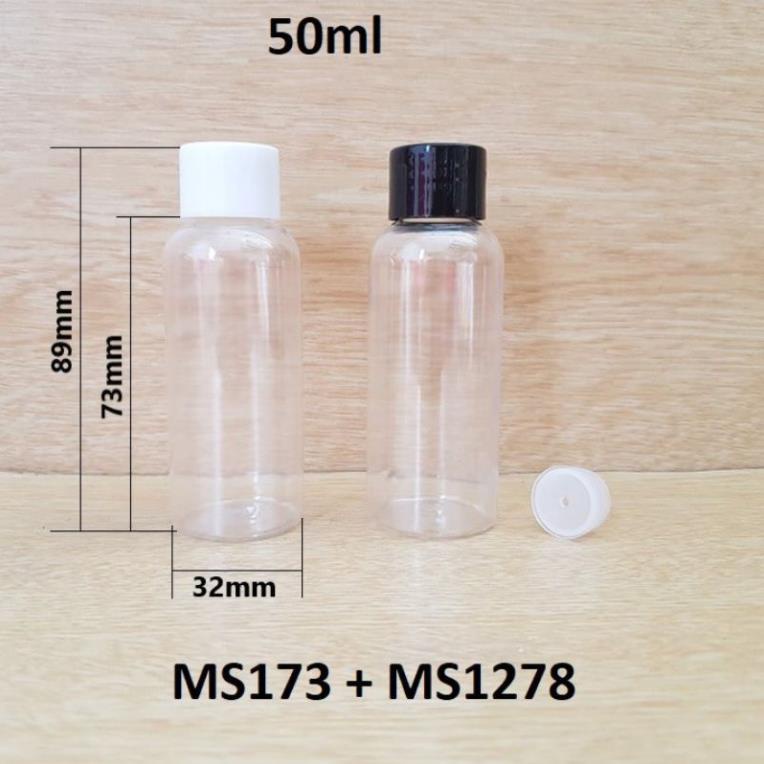 Chai Chiết Mĩ Phẩm ❤ TOP GIÁ RẺ ❤ Chai nhựa pet Nắp Vặn đen 20ml,30ml,50ml,100ml chiết mỹ phẩm , , phụ kiện du lịch
